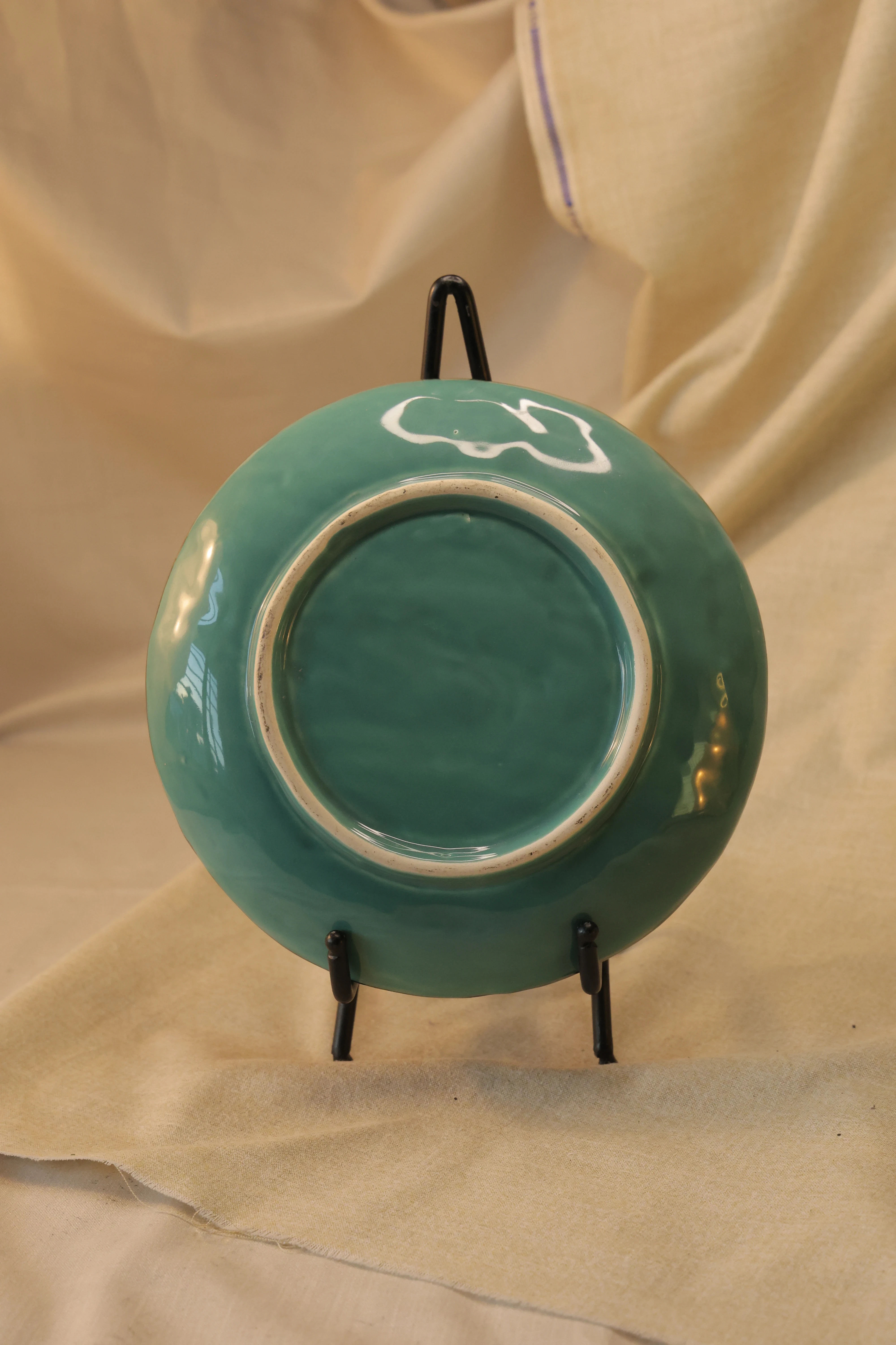 Plain Emerald Green Ceramic Plate