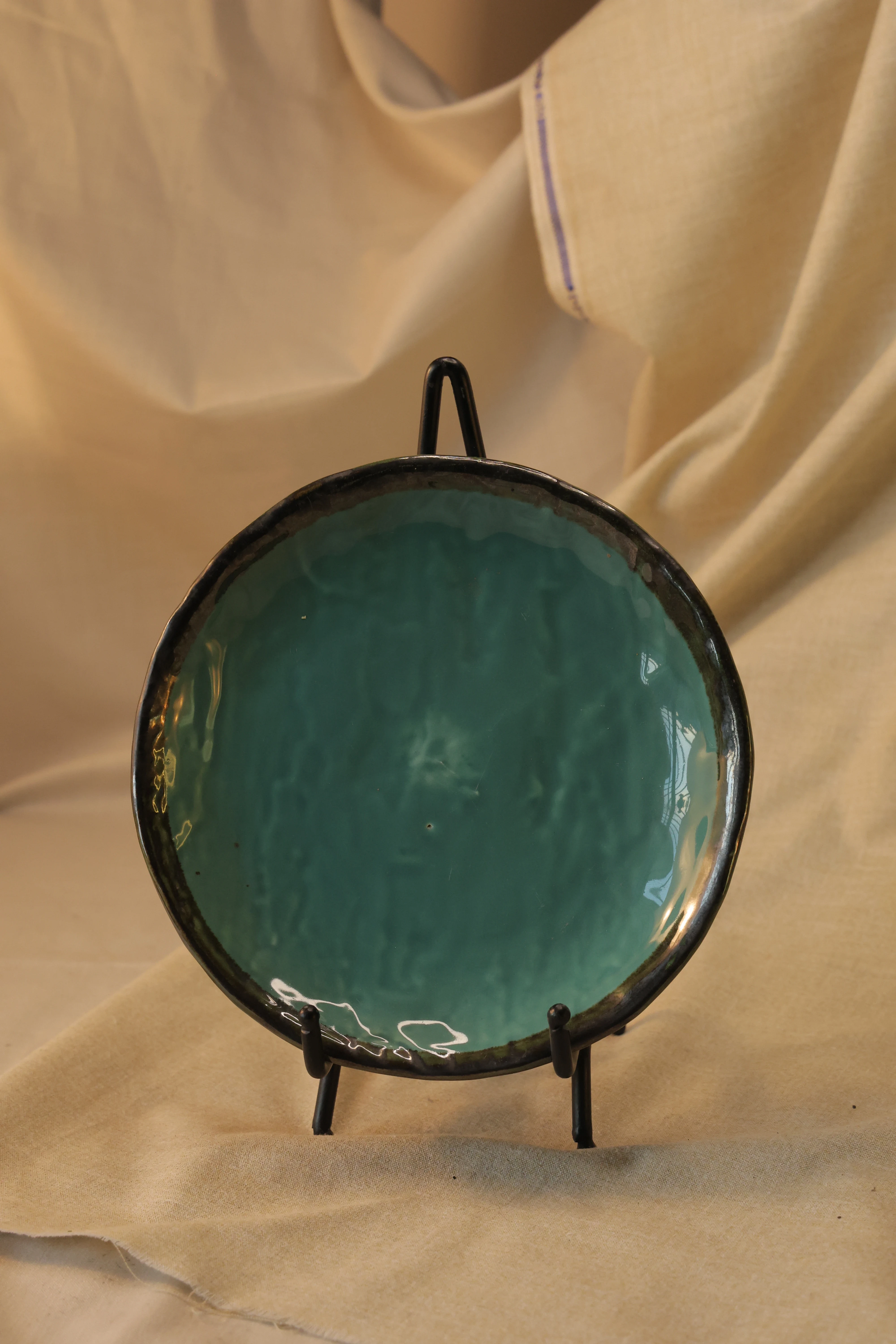 Plain Emerald Green Ceramic Plate